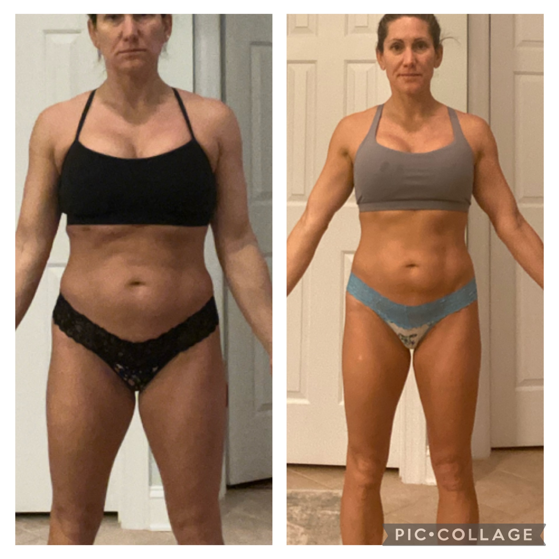 Before and after transformation